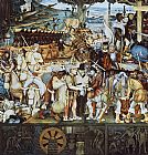 Diego Rivera Disembarkation of the Spanish at Vera Cruz (with Portrait of Cortez as a Hunchback) painting